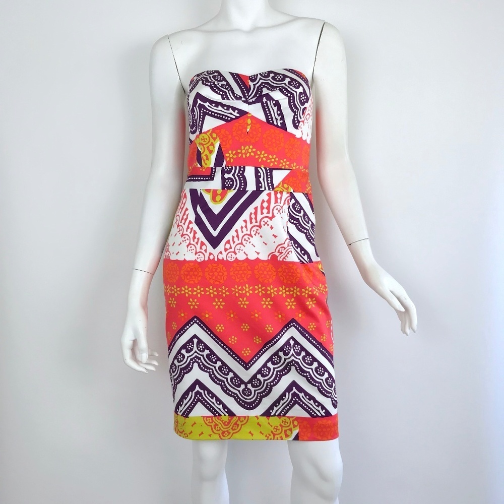 {Trina Turk} Tangier Frame Cora Dress in Guava